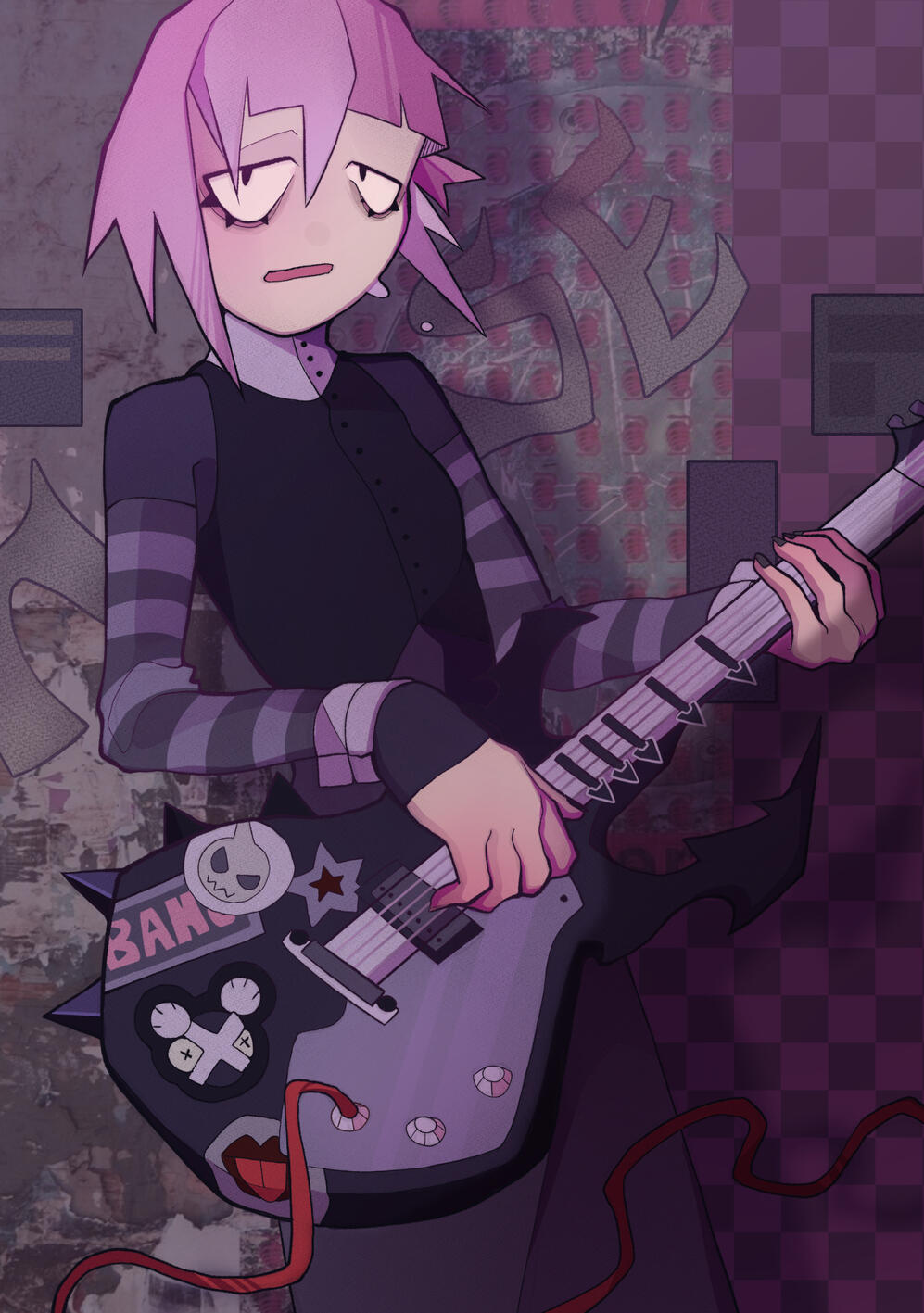 FANART WORK ⸺ my depiction of the character 'Crona' from Soul Eater